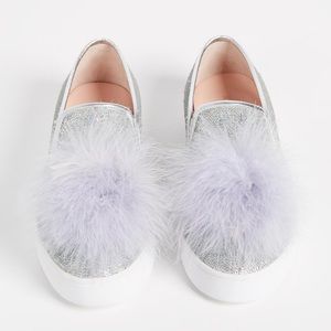 Kate Spade New York Leather Sequin Pom